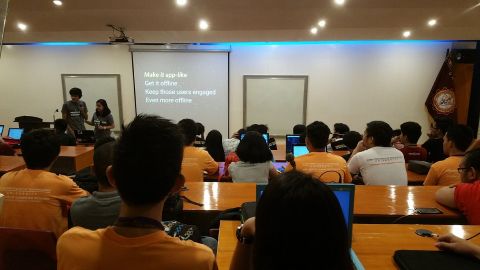 "Progressive Web Apps" at Google Developers Group Cebu Campus Talks